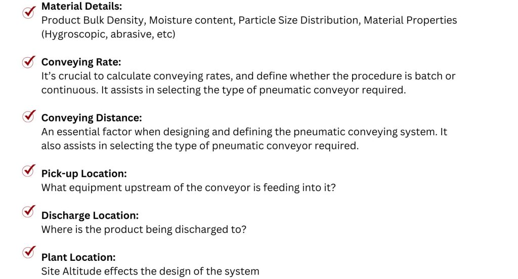 Pneumatic Conveying System Checklist